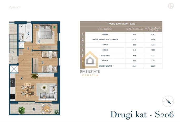 Apartment Sale Novi Vinodolski, Kvarner, Chorwacja 3